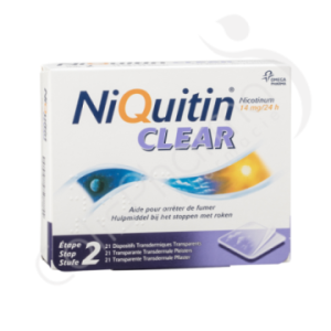 NiQuitin Clear 14 mg - 21 pleisters