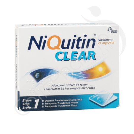 NiQuitin Clear 21 mg - 21 emplâtres
