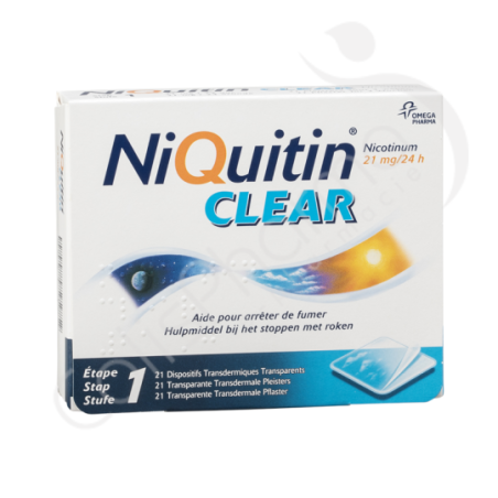 NiQuitin Clear 21 mg - 21 patchs