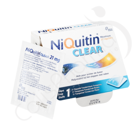 NiQuitin Clear 21 mg - 21 patchs