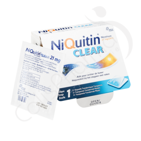 NiQuitin Clear 21 mg - 21 pleisters