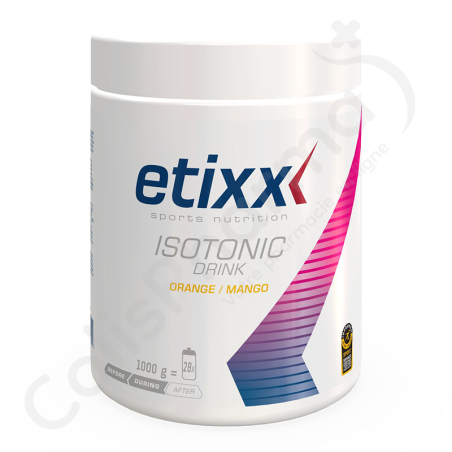 Etixx Isotone Dorstlesser Sinaasappel-Mango - Poeder 1000 g