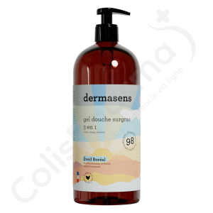 Dermasens Gel Douche Surgras 3 en 1 Éveil Boréal - 1 litre