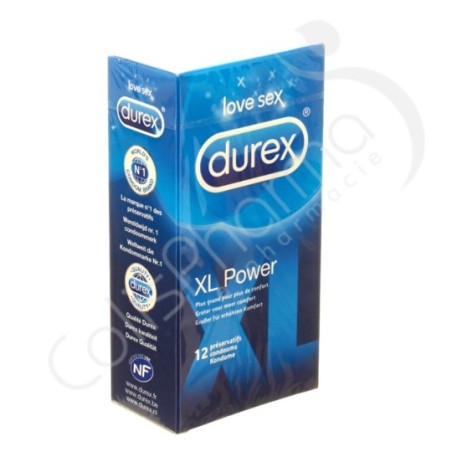 Durex XL Power - 12 préservatifs