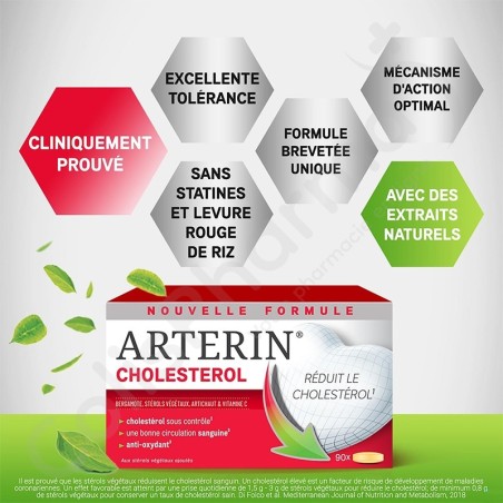 Arterin Cholestérol - 90 comprimés - PROMO 1+1 gratuit
