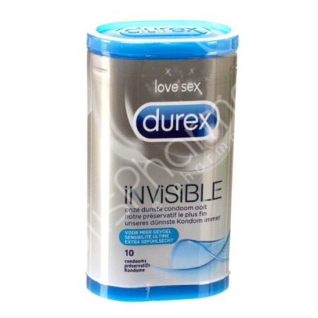 Durex Invisible - 10 préservatifs