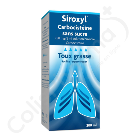Siroxyl Sans Sucre 250 mg/5 ml - Sirop 300 ml