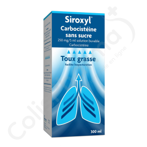 Siroxyl Zonder Suiker 250 mg/5 ml - Siroop 300 ml