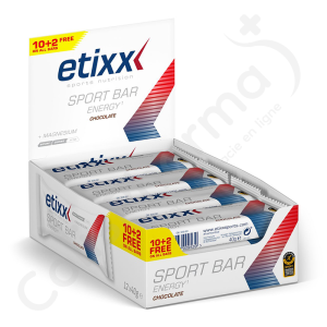 Etixx Sport Energiebar Chocolade - 12 x 40 g