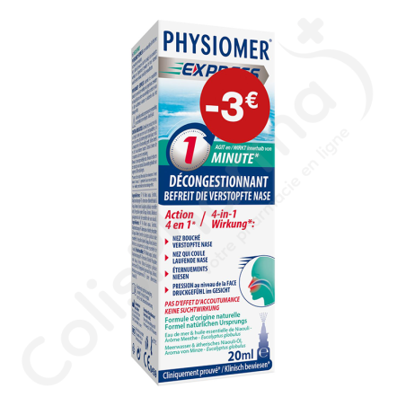 Physiomer Express - Neusspray 20 ml - PROMO -3€