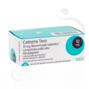 Cetirizine Teva 10 mg - 100 comprimés