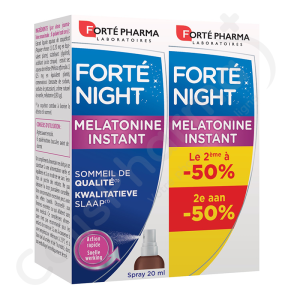 Forté Pharma FortéNight Melatonine Instant - 2 x 20 ml - PROMO 2e à -50%