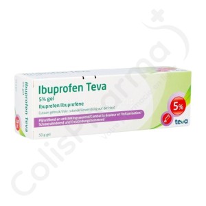 Ibuprofen Teva 5% Gel Tube - 50 g