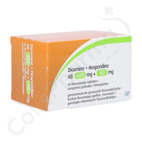 Diosmine + Hesperidine AB 450 mg + 50 mg - 60 comprimés