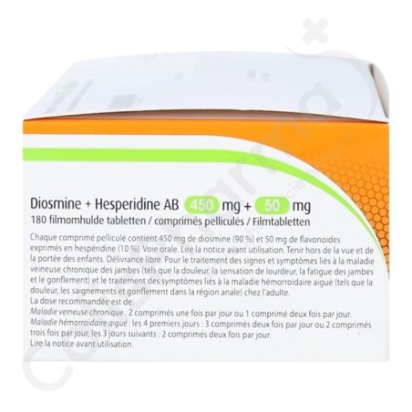 Diosmine + Hesperidine AB 450 mg + 50 mg - 180 tabletten