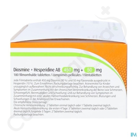 Diosmine + Hesperidine AB 450 mg + 50 mg - 180 tabletten