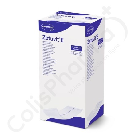 Zetuvit E 10x20 cm - 25 pansements stériles