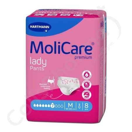 Molicare Lady Pants 7 Druppels Medium - 8 pants