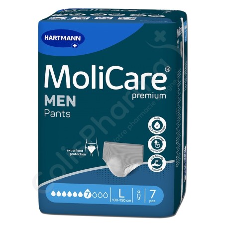 Molicare Men Pants 7 Gouttes Large - 7 pants