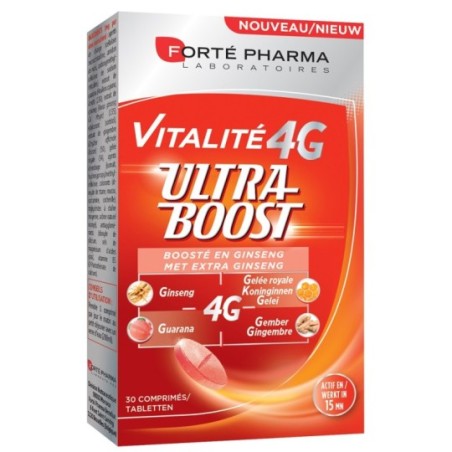 Forté Pharma Vitalité 4G Ultraboost + Ginseng - 30 comprimés