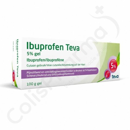 Ibuprofen Teva 5% Gel Tube - 100 g