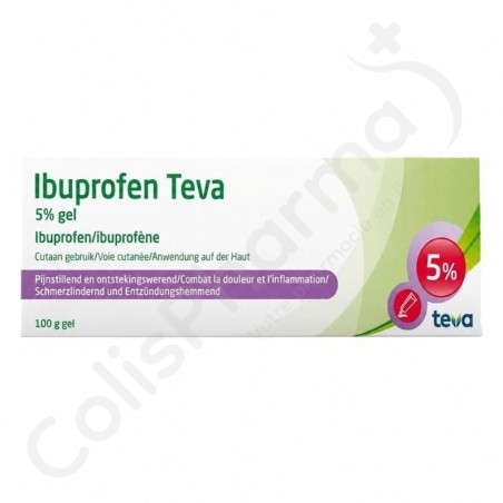 Ibuprofen Teva 5% Gel Tube - 100 g