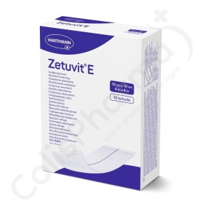 Zetuvit E 10x10 cm - 10 pansements stériles