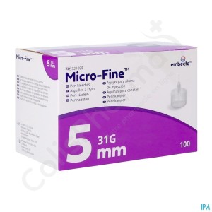 BD Micro-Fine Ultra Pennaalden 5 mm 31 g - 100 stuks