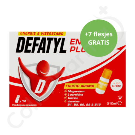 Defatyl Energy Plus - 14 flesjes + 7 gratis AANBIEDING