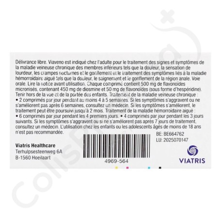 Viaveno 500 mg - 60 tabletten