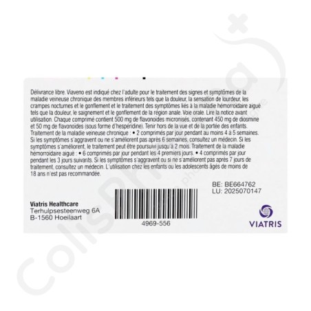 Viaveno 500 mg - 30 comprimés