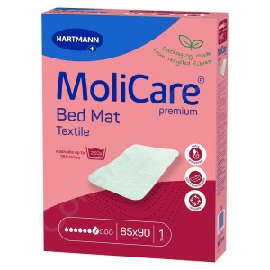 Molicare Bed Mat Textile 7 Gouttes 85 x 90 cm - 1 alèse