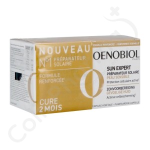 Oenobiol Sun Expert Zonvoorbereiding Gevoelige Huid - 2x30 capsules