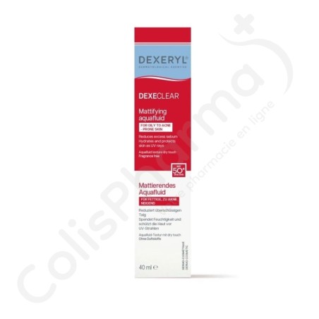 Dexeryl Dexeclear Aquafluide Matifiant SPF 50+ - 40 ml
