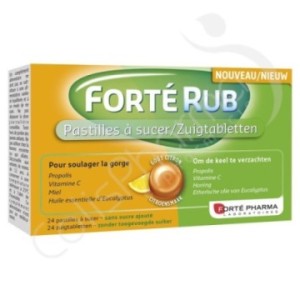 Forté Rub Goût Citron - 24 pastilles à sucer