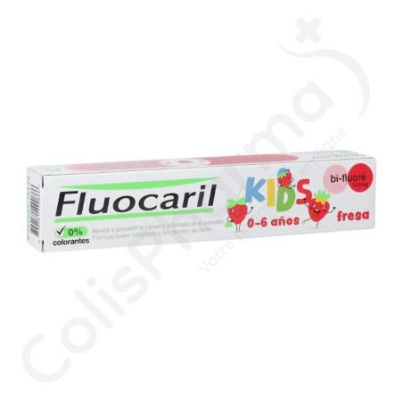 Fluocaril Kids Dentifrice Fraise - 75 ml