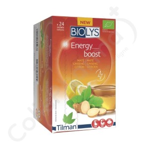 Biolys Energy Boost Maté Ginseng Citroen - 24 zakjes