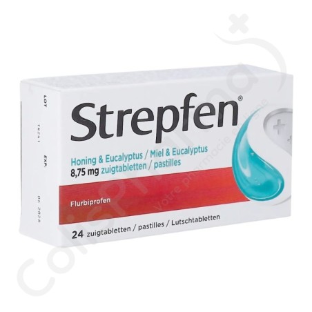 Strepfen Honing & Eucalyptus 8,75 mg - 24 zuigtabletten