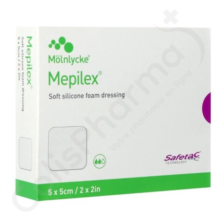 Mepilex Hydromousse-verband 5 x 5 cm - 5 stuks