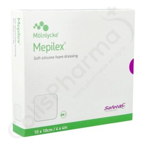 Mepilex Pansement Hydromousse 10 x 10 cm - 5 pièces