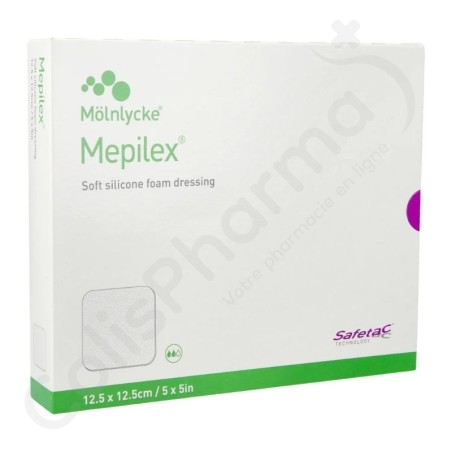 Mepilex Hydromousse-verband 12,5 x 12,5 cm - 5 stuks
