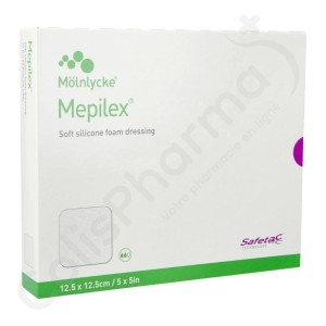 Mepilex Pansement Hydromousse 12,5 x 12,5 cm - 5 pièces