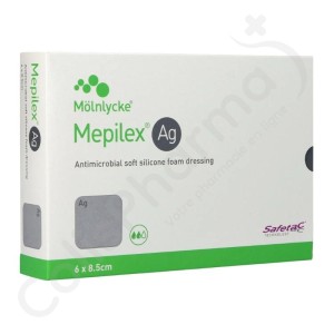 Mepilex AG 6 x 8,5 cm - 5 pansements stériles