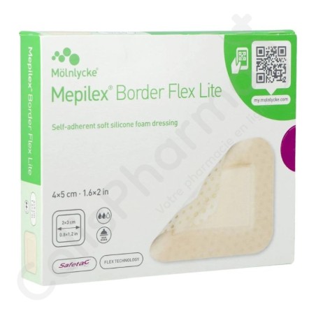 Mepilex Border Flex Lite 4 x 5 cm - 10 pansements