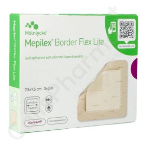 Mepilex Border Flex Lite 7,5 x 7,5 cm - 5 pansements