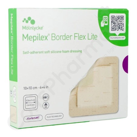 Mepilex Border Flex Lite 10 x 10 cm - 5 pansements