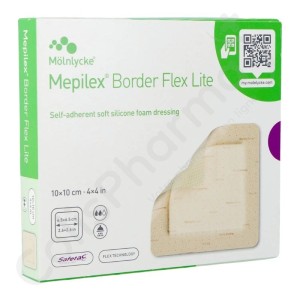 Mepilex Border Flex Lite 10 x 10 cm - 5 pleisters