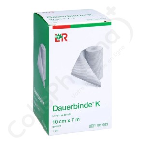 Dauerbinde K 10 cm x 7 m - 1 stuk