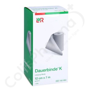Dauerbinde K 12 cm x 7 m - 1 pièce