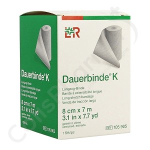 Dauerbinde K 8 cm x 7 m - 1 pièce